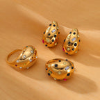 ACOOE 18K Gold Geometric Drop Earrings 01 - ACOOE