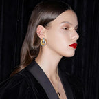 ACOOE 18K Gold Geometric Drop Earrings 02 - ACOOE