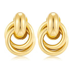 ACOOE 18K Gold Geometric Drop Earrings 02 - ACOOE