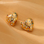 ACOOE 18K Gold Geometric Drop Earrings 02 - ACOOE