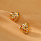 ACOOE 18K Gold Geometric Drop Earrings 02 - ACOOE