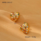 ACOOE 18K Gold Geometric Drop Earrings 02 - ACOOE