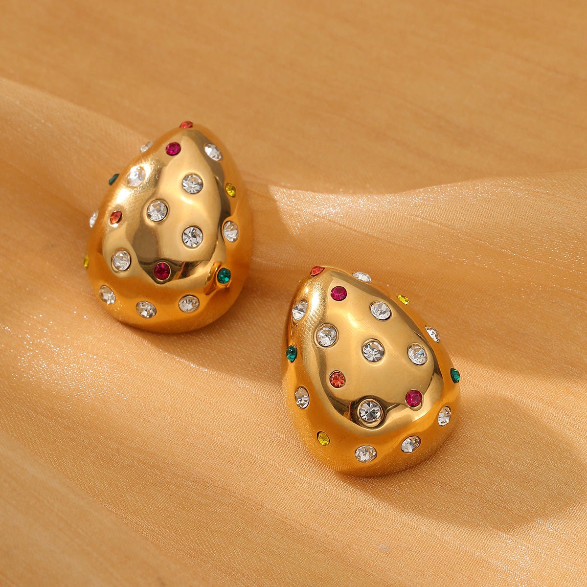 ACOOE 18K Gold Geometric Drop Earrings 03 - ACOOE