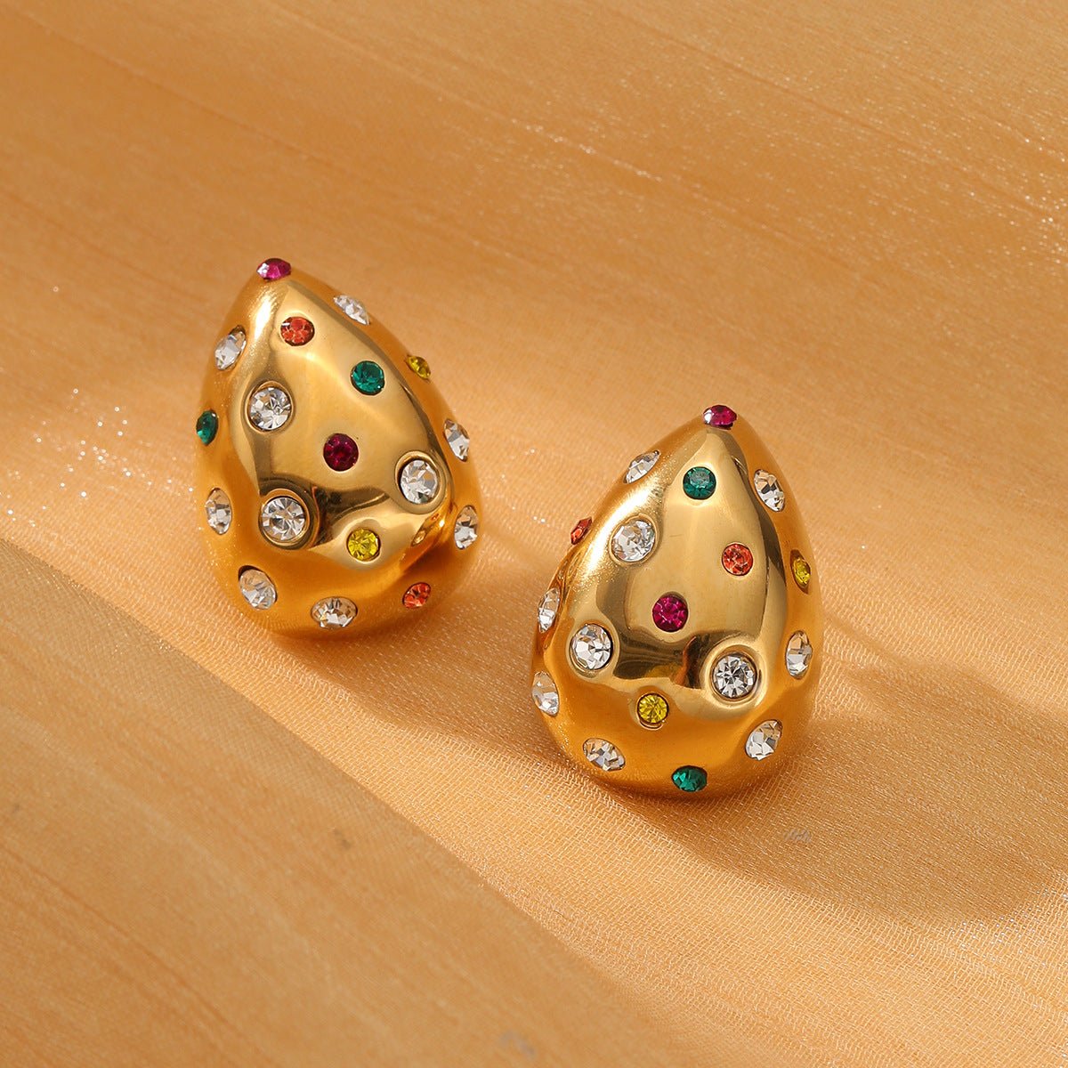 ACOOE 18K Gold Geometric Drop Earrings 03 - ACOOE