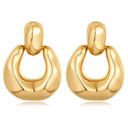 ACOOE 18K Gold Geometric Drop Earrings 04 - ACOOE