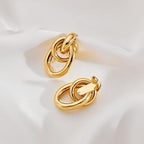 ACOOE 18K Gold Geometric Drop Earrings 06 - ACOOE