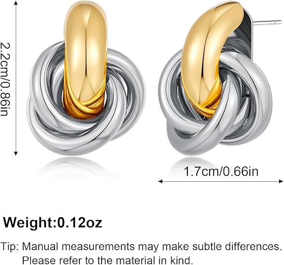 ACOOE 18K Gold Geometric Drop Earrings 07 - ACOOE