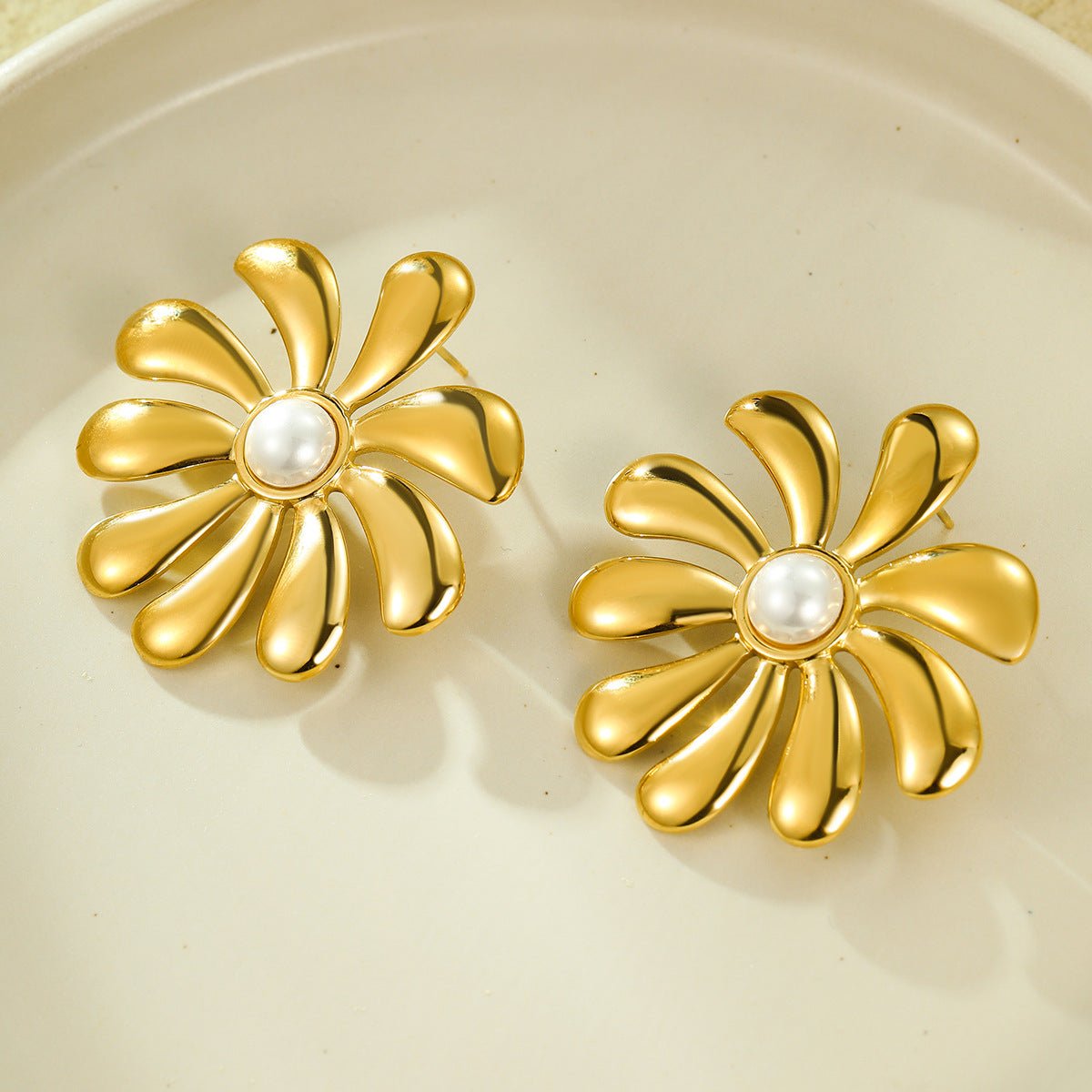 ACOOE 18K Gold Geometric Drop Earrings 08 - ACOOE