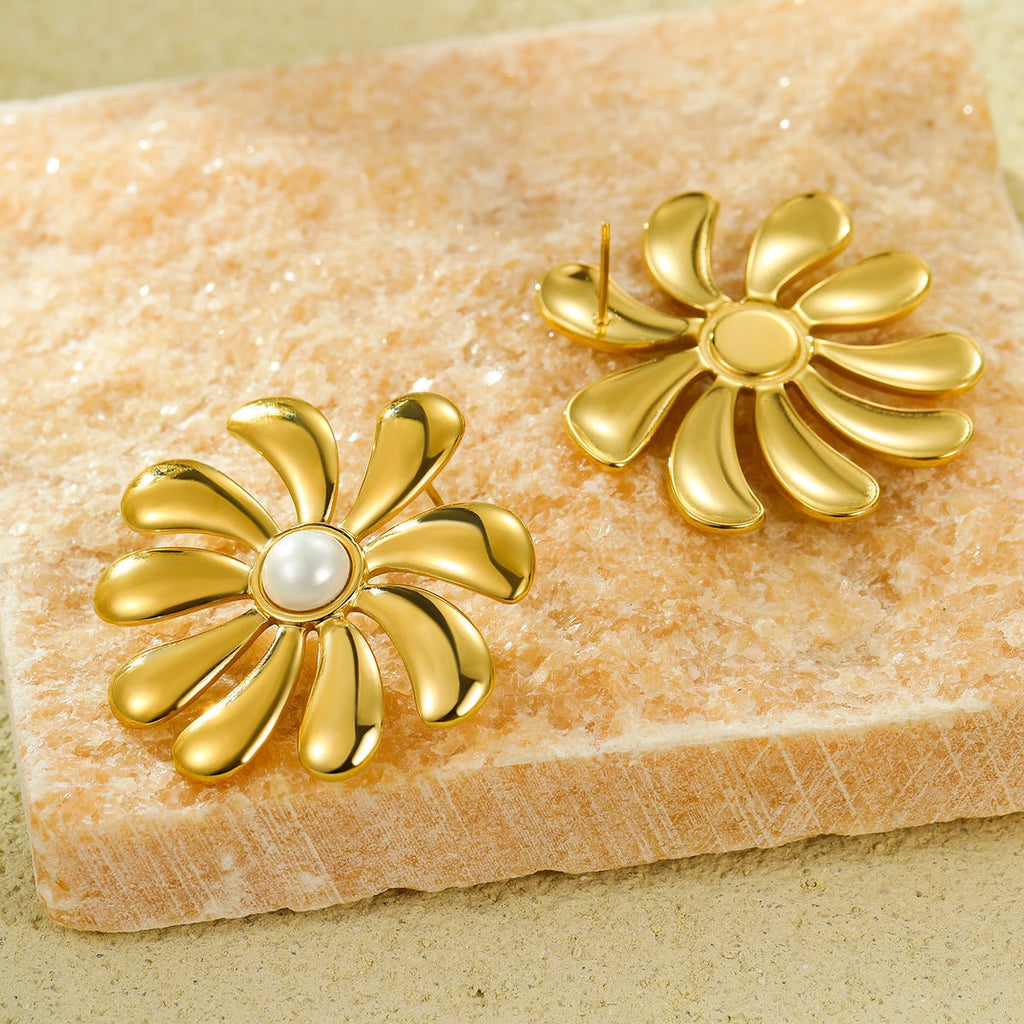 ACOOE 18K Gold Geometric Drop Earrings 08 - ACOOE