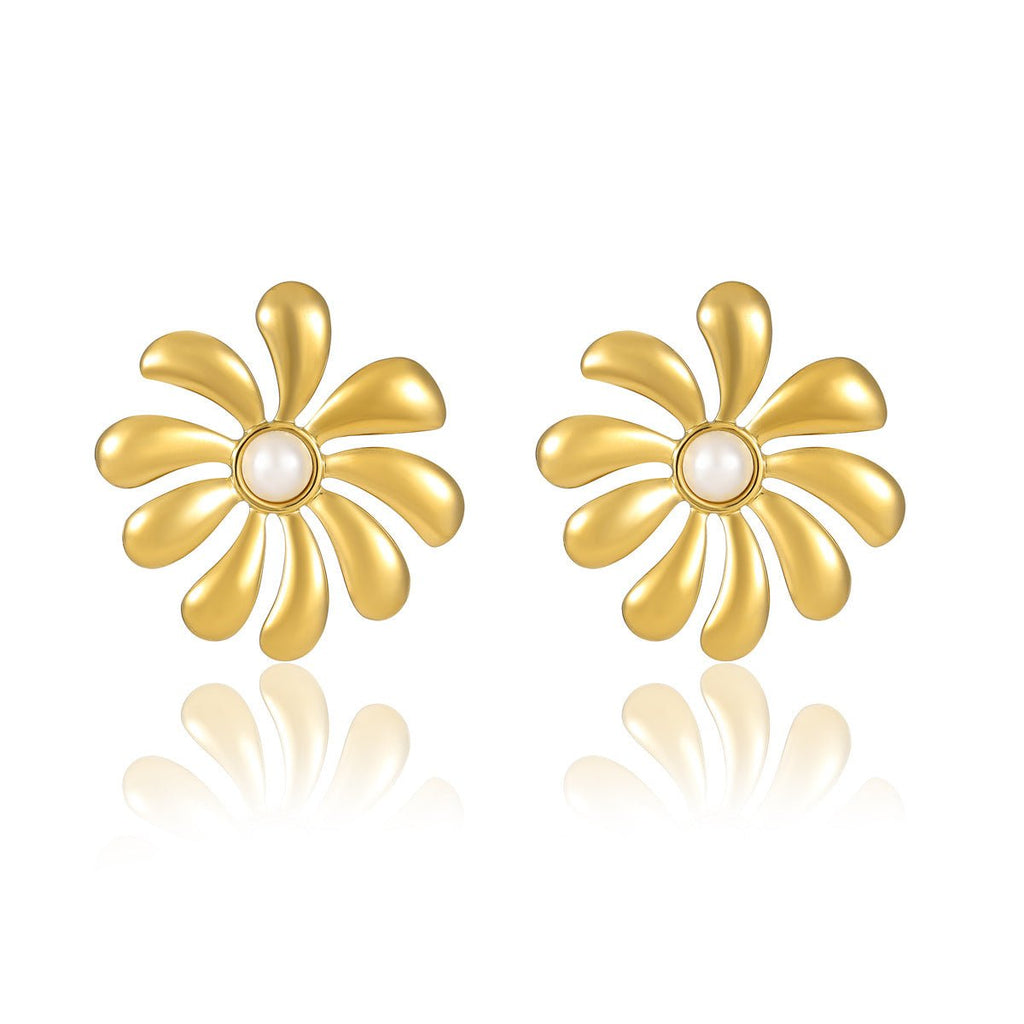 ACOOE 18K Gold Geometric Drop Earrings 08 - ACOOE