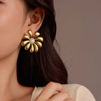 ACOOE 18K Gold Geometric Drop Earrings 08 - ACOOE