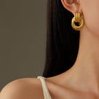 ACOOE 18K Gold Geometric Drop Earrings for Women 05 - ACOOE