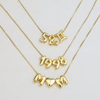 ACOOE 18K Gold Plated DIY 26 Letter Heart Necklace 06 - ACOOE