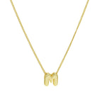 ACOOE 18K Gold Plated DIY 26 Letter Heart Necklace 06 - ACOOE