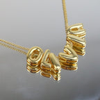 ACOOE 18K Gold Plated DIY 26 Letter Heart Necklace 06 - ACOOE