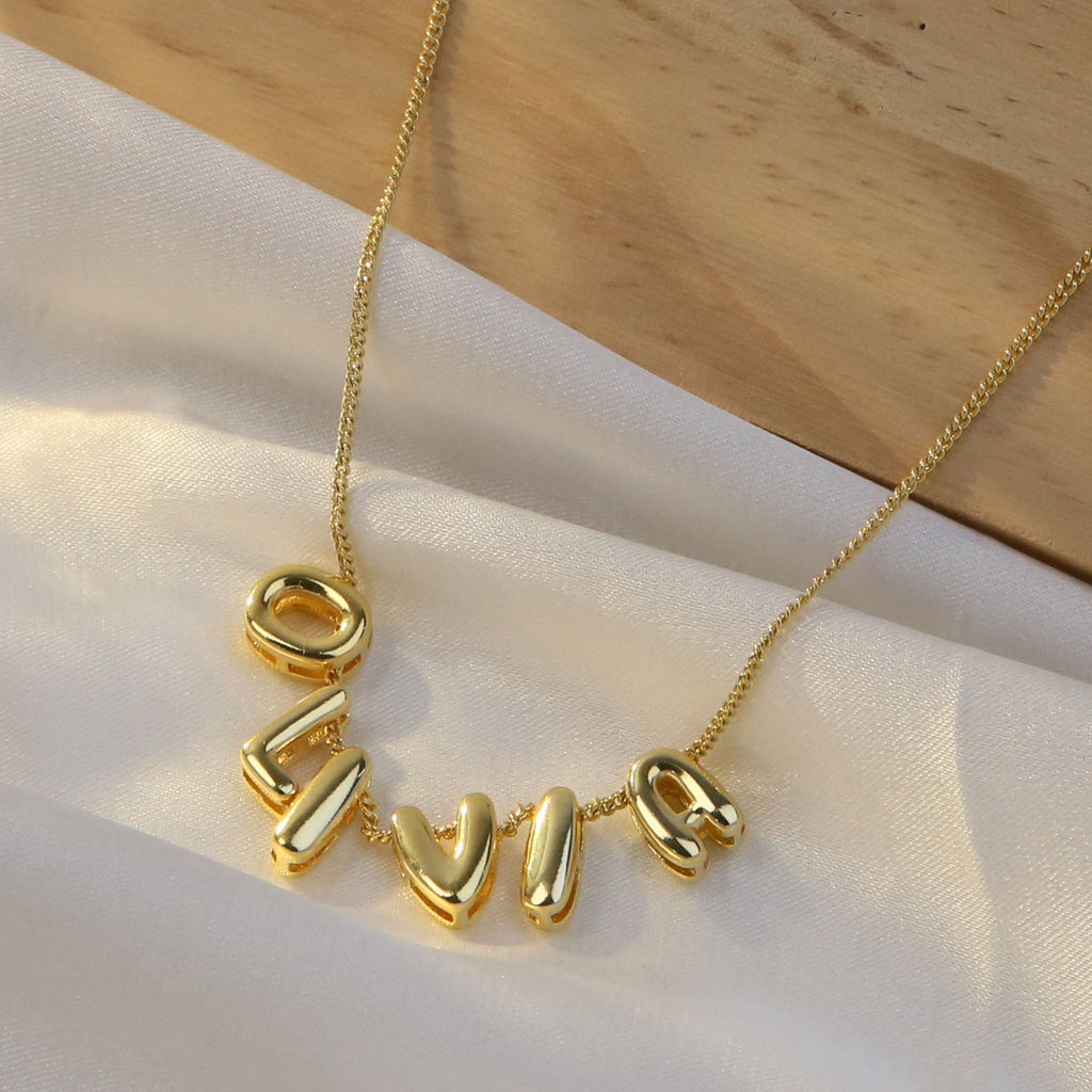 ACOOE 18K Gold Plated DIY 26 Letter Heart Necklace 06 - ACOOE