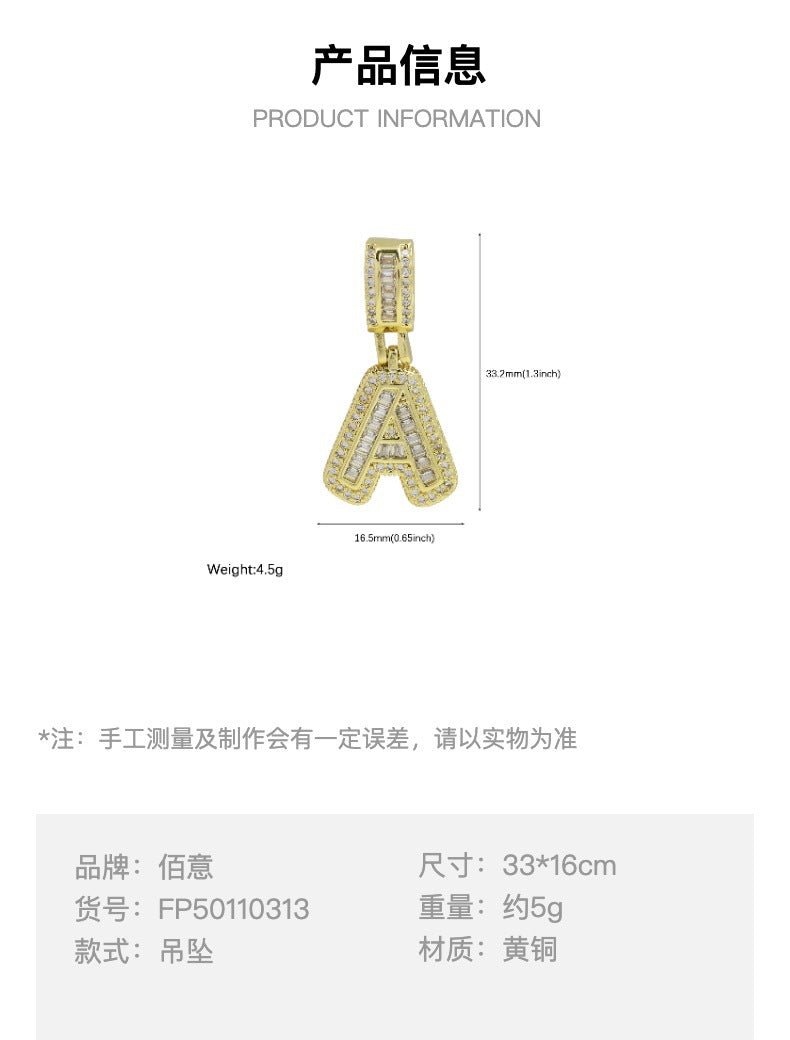 ACOOE 18K Gold Plated DIY 26 Letter Heart Pendant Necklace 02 - ACOOE