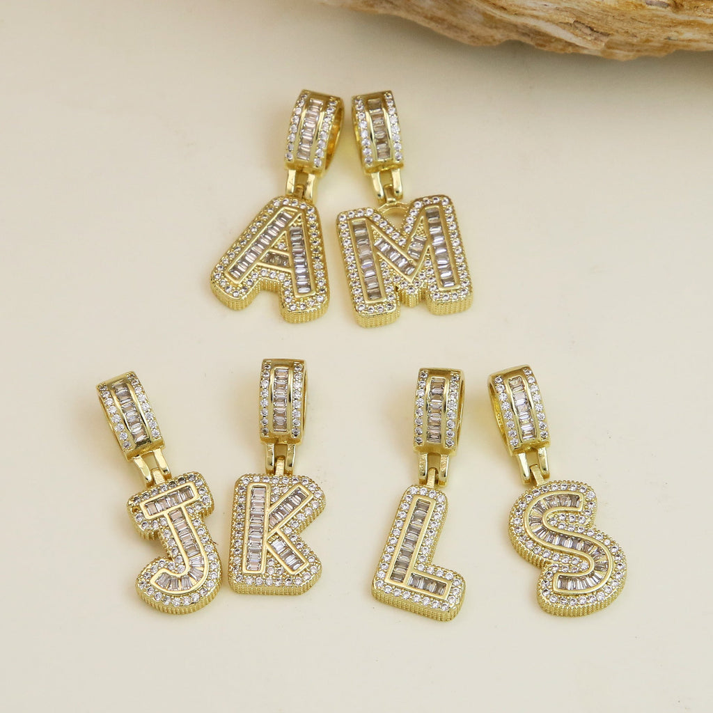 ACOOE 18K Gold Plated DIY 26 Letter Heart Pendant Necklace 02 - ACOOE