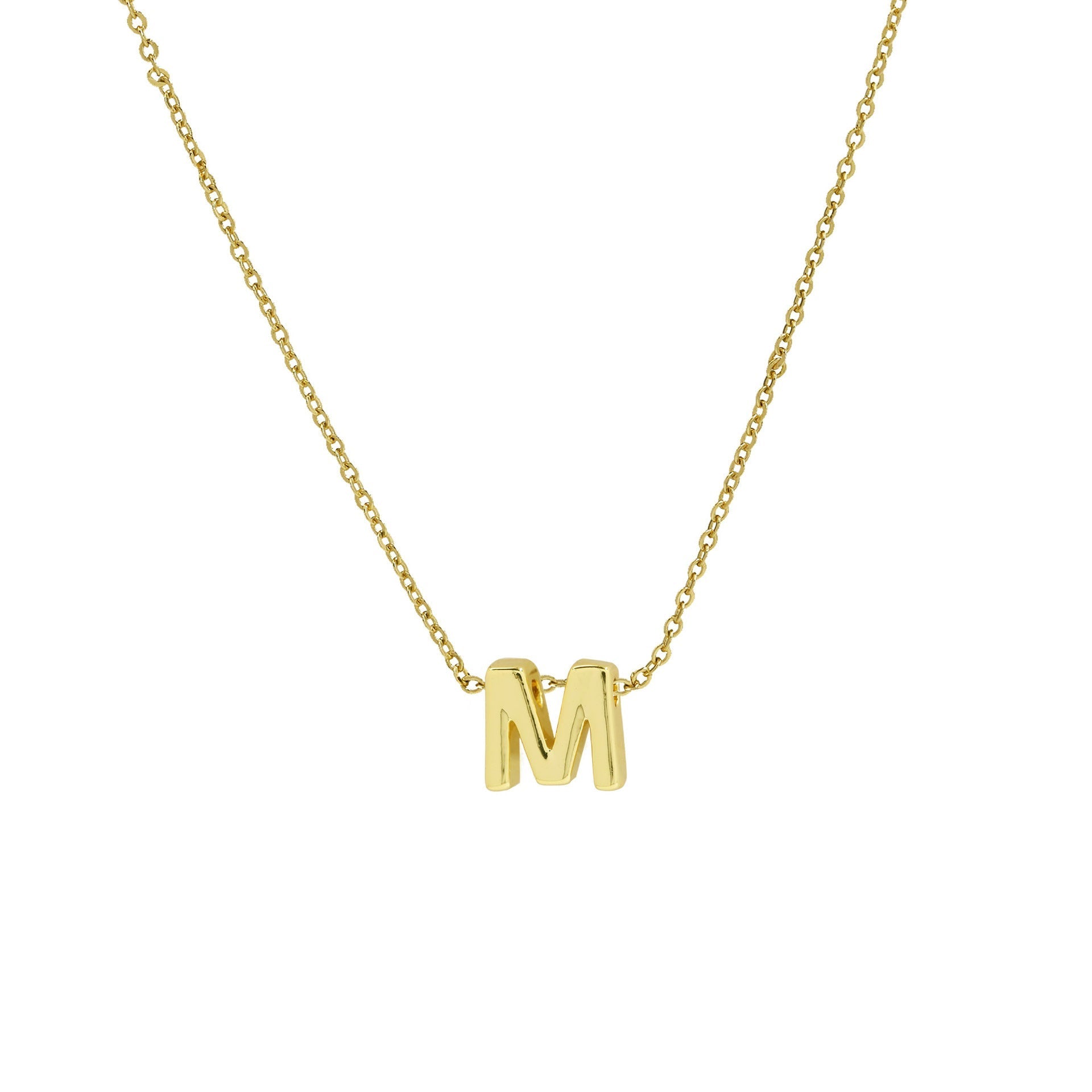 ACOOE 18K Gold Plated DIY 26 Letter Heart Pendant Necklace 03 - ACOOE