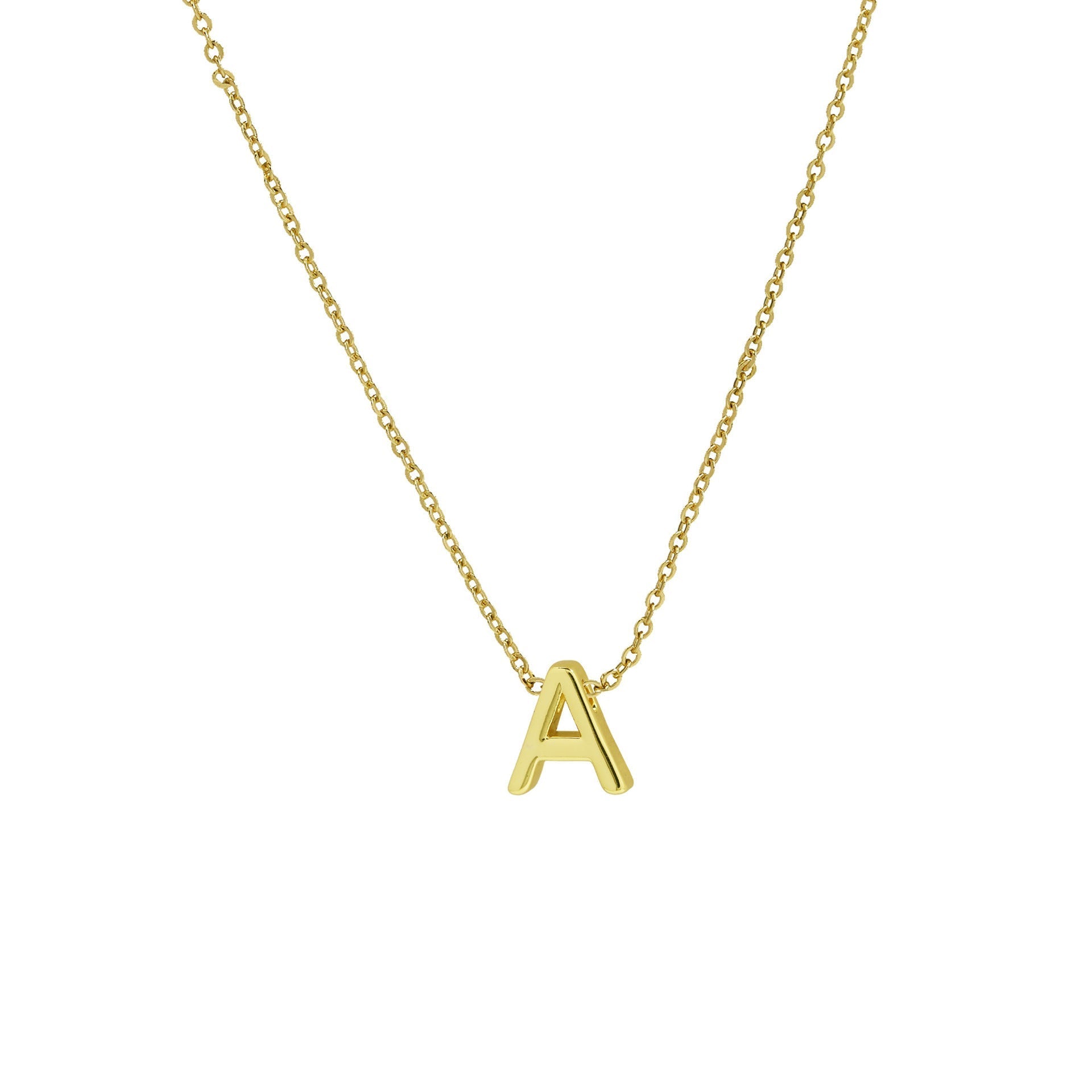 ACOOE 18K Gold Plated DIY 26 Letter Heart Pendant Necklace 03 - ACOOE