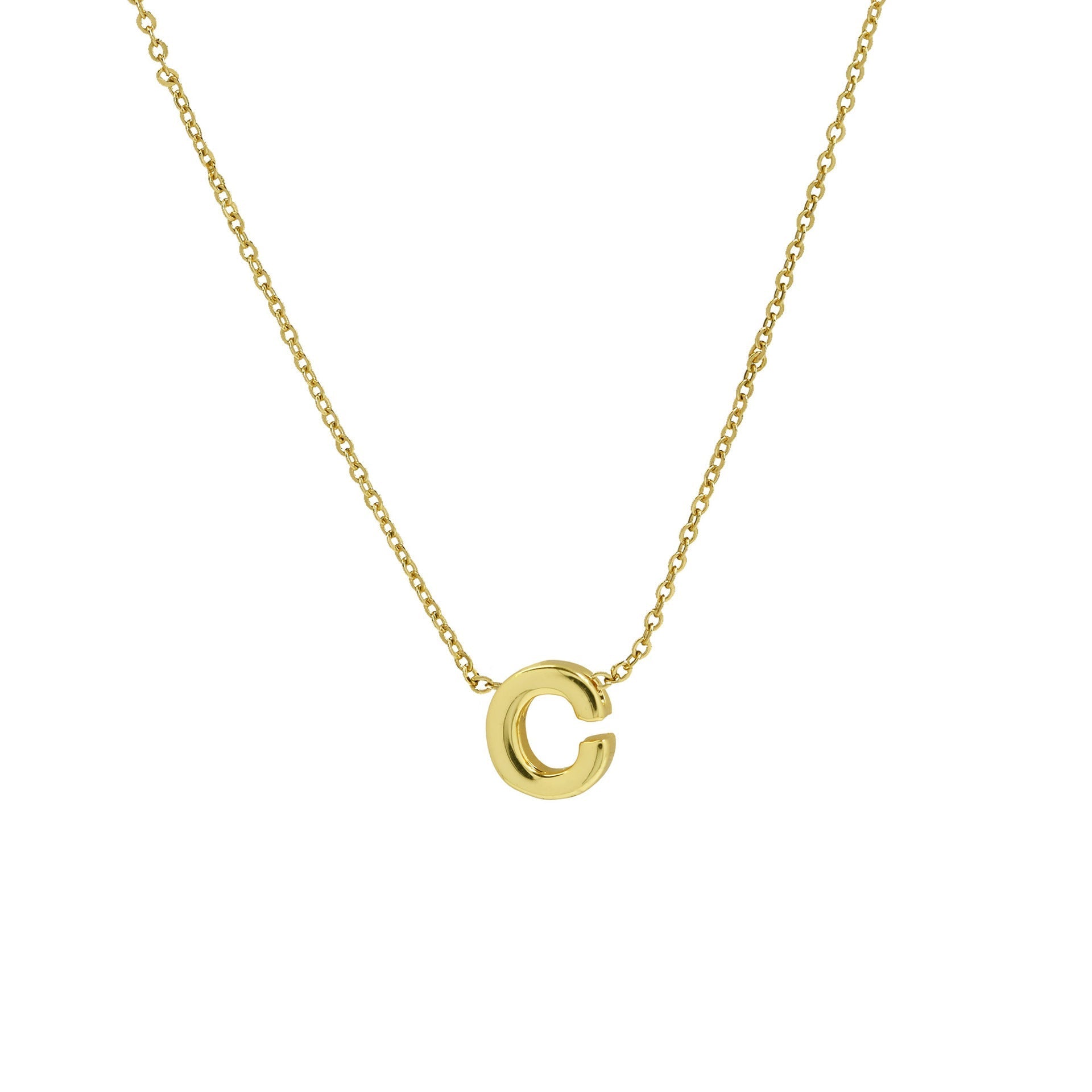 ACOOE 18K Gold Plated DIY 26 Letter Heart Pendant Necklace 03 - ACOOE