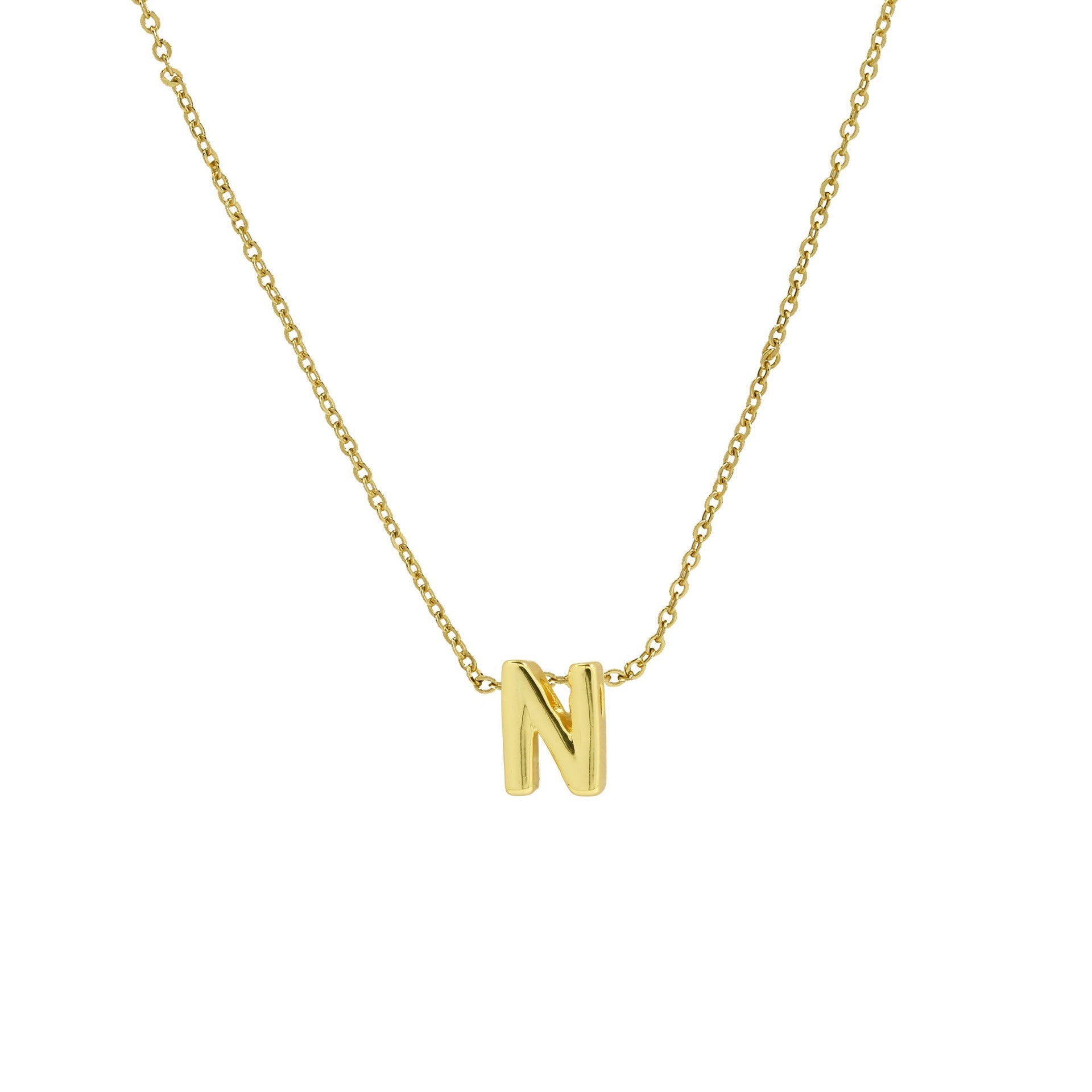 ACOOE 18K Gold Plated DIY 26 Letter Heart Pendant Necklace 03 - ACOOE