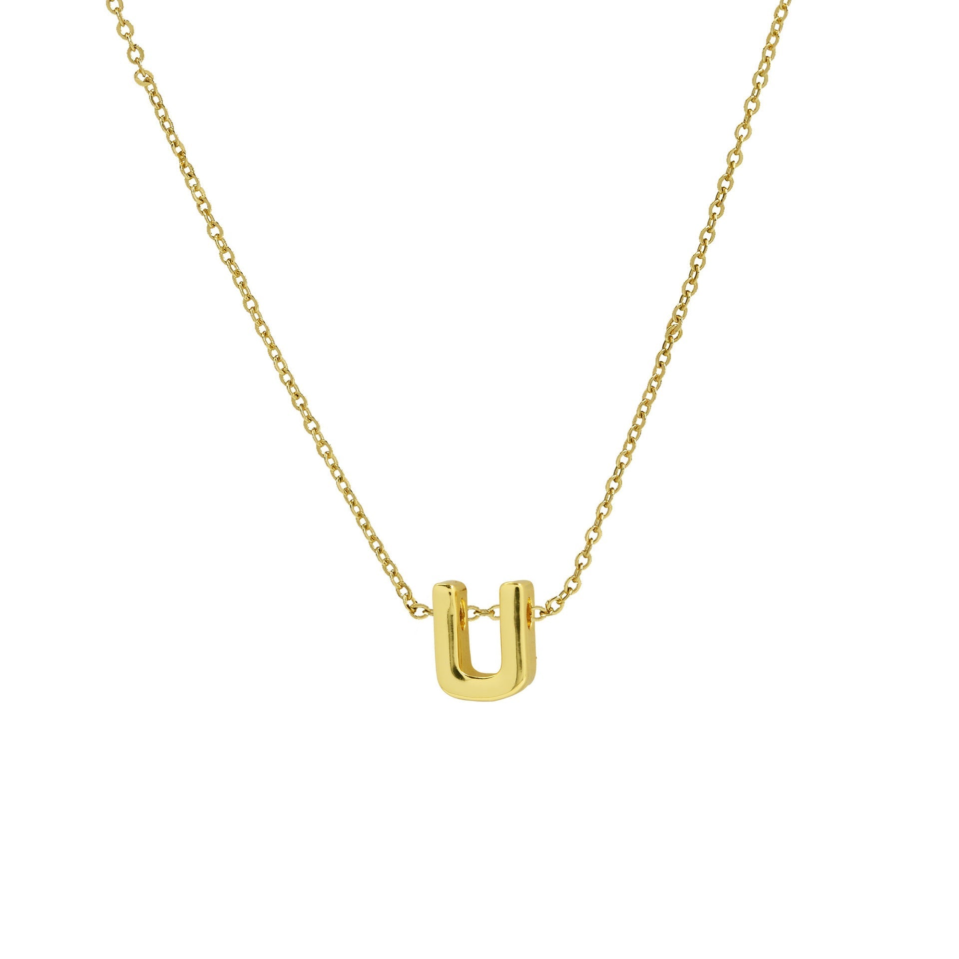 ACOOE 18K Gold Plated DIY 26 Letter Heart Pendant Necklace 03 - ACOOE