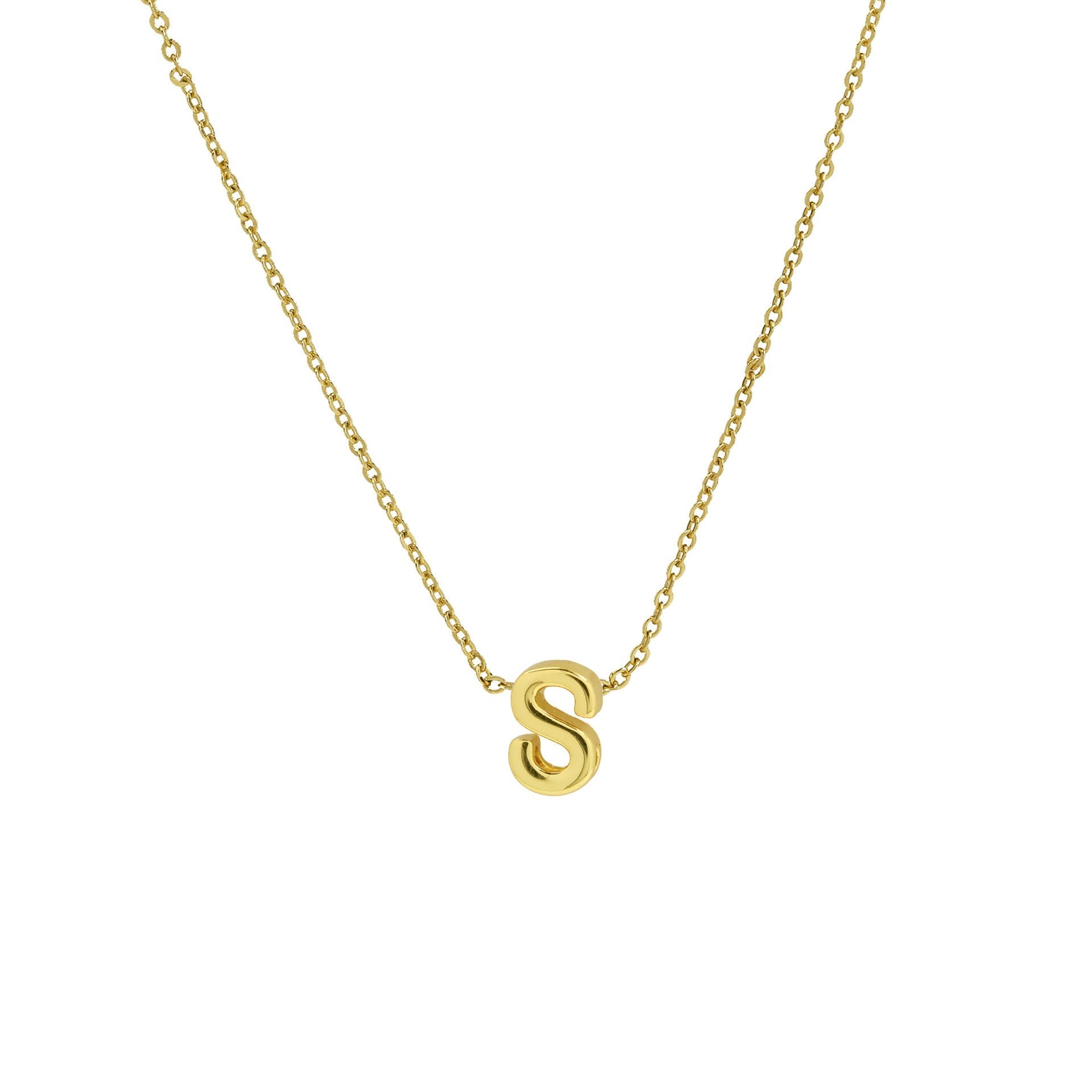 ACOOE 18K Gold Plated DIY 26 Letter Heart Pendant Necklace 03 - ACOOE