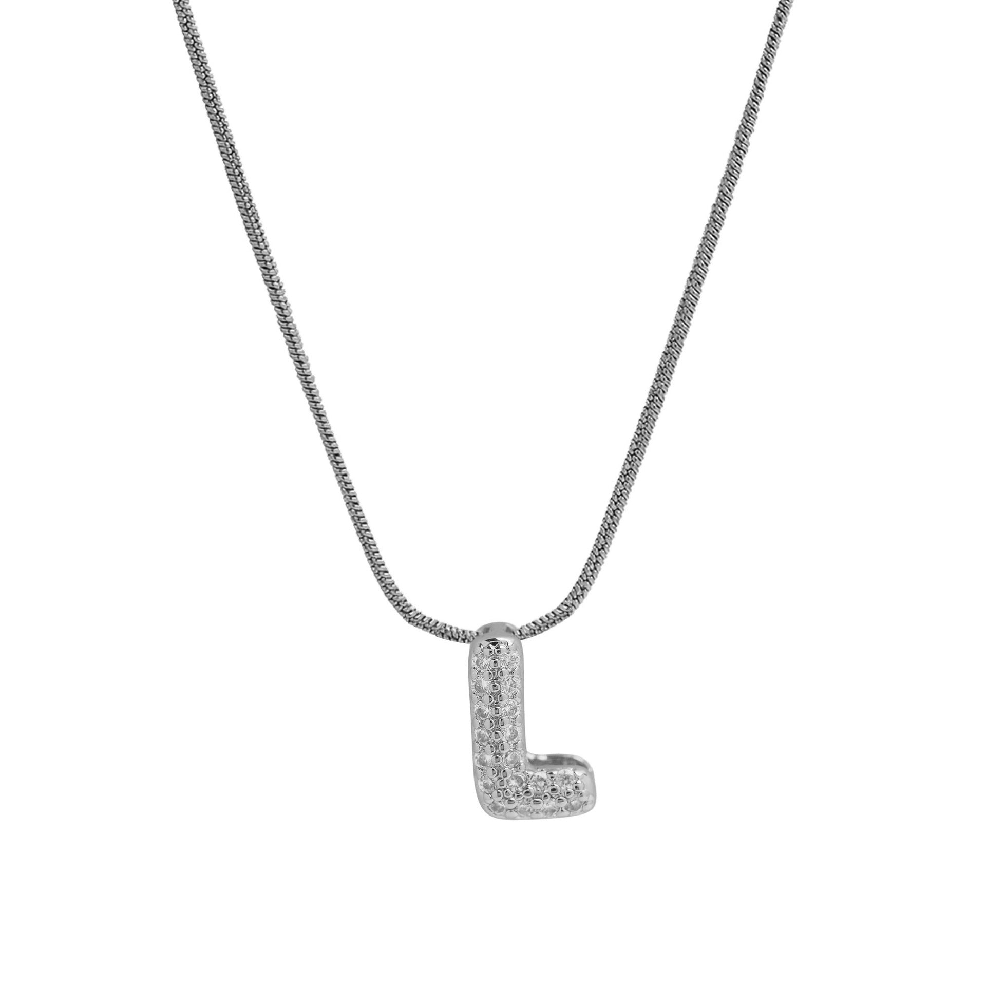 ACOOE 18K Gold Plated DIY 26 Letter Heart Pendant Necklace 04 - ACOOE