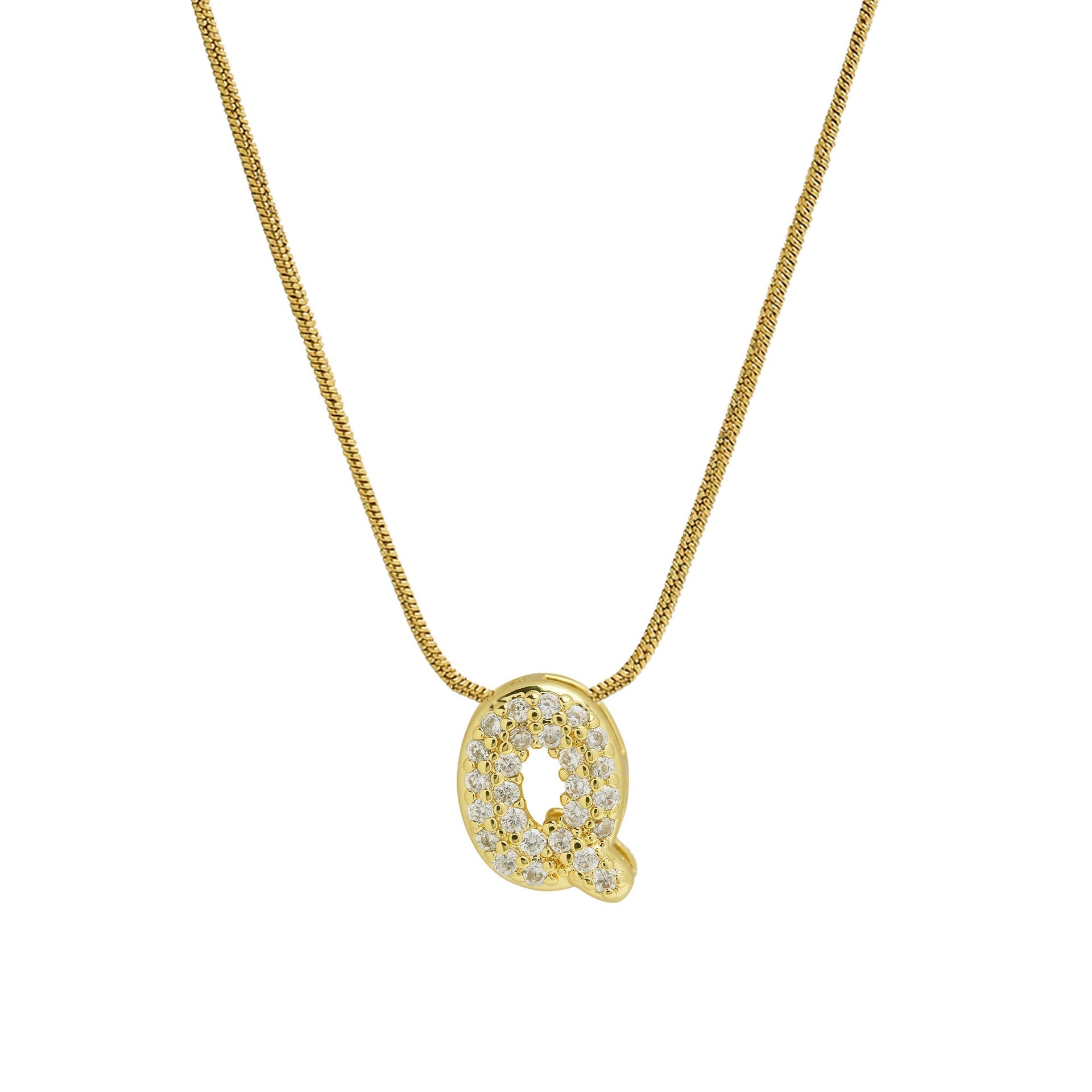 ACOOE 18K Gold Plated DIY 26 Letter Heart Pendant Necklace 04 - ACOOE