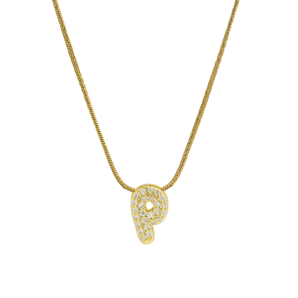 ACOOE 18K Gold Plated DIY 26 Letter Heart Pendant Necklace 04 - ACOOE