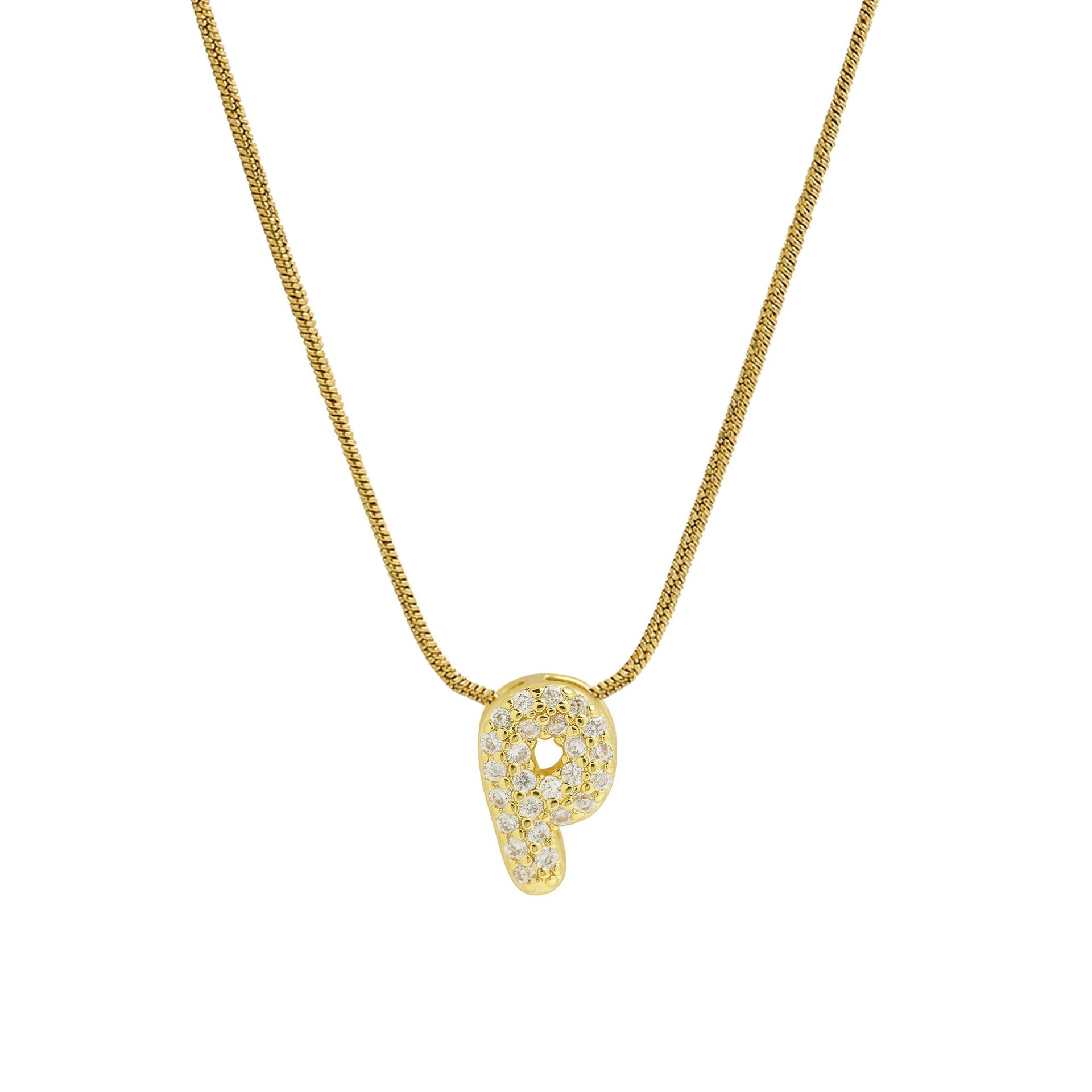ACOOE 18K Gold Plated DIY 26 Letter Heart Pendant Necklace 04 - ACOOE
