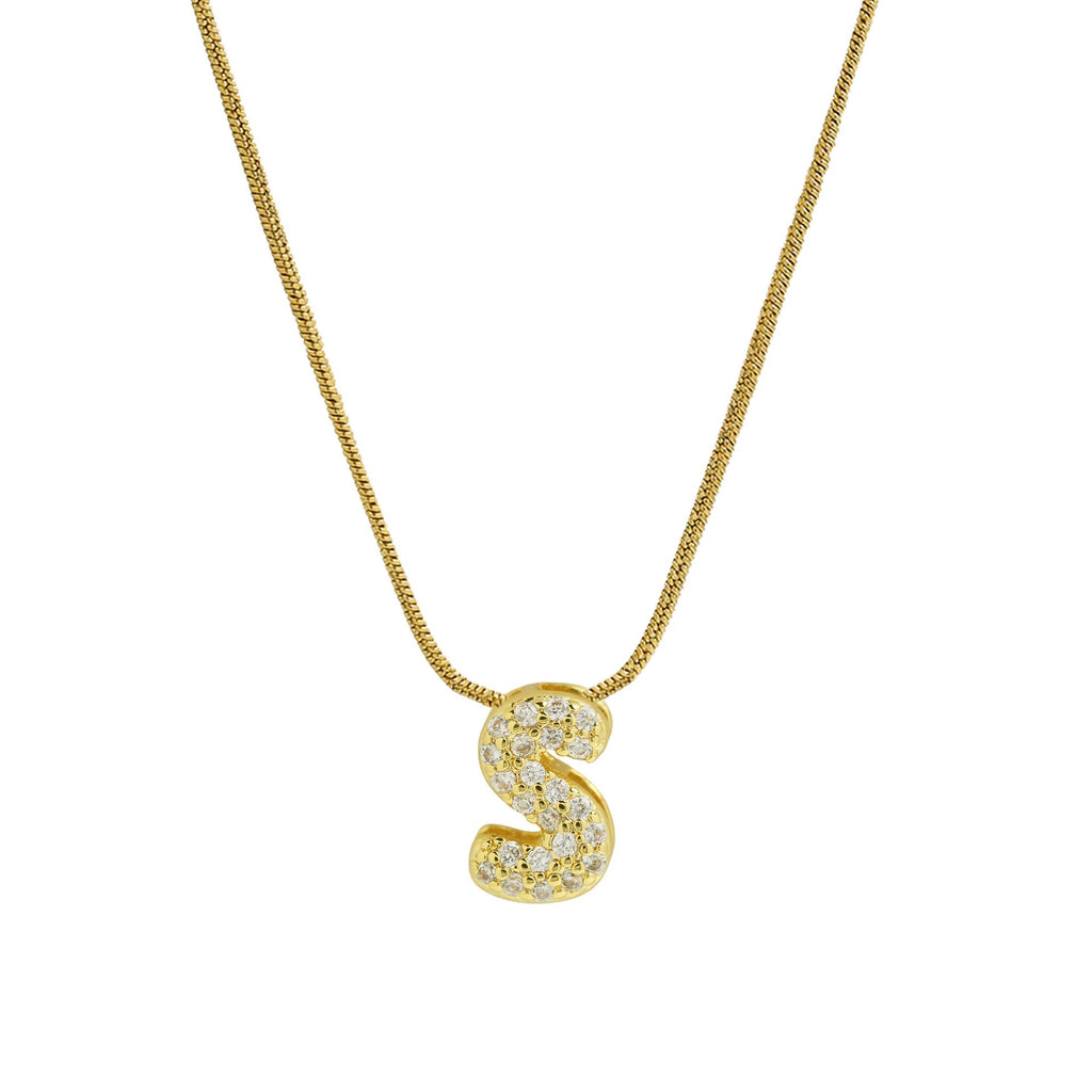 ACOOE 18K Gold Plated DIY 26 Letter Heart Pendant Necklace 04 - ACOOE