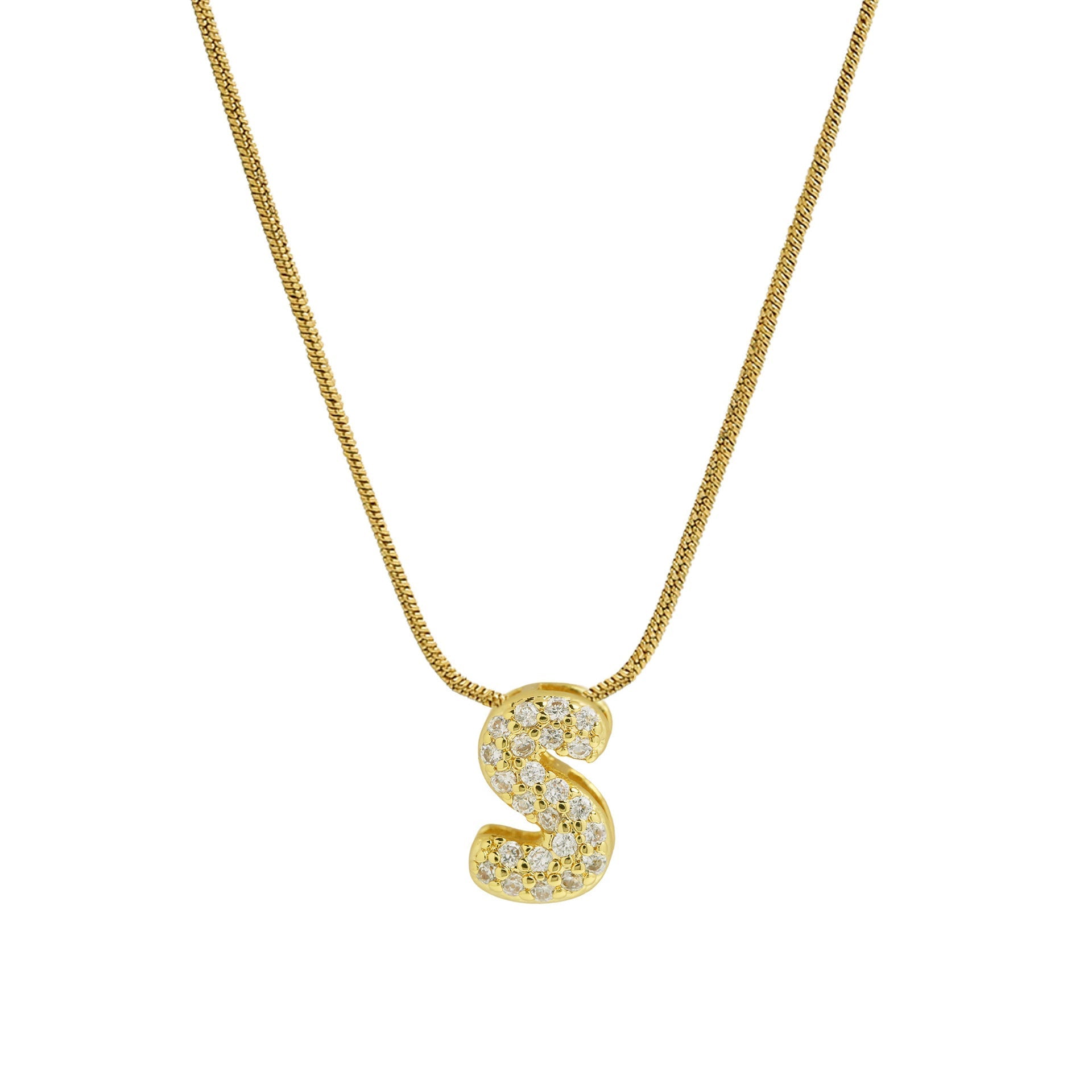 ACOOE 18K Gold Plated DIY 26 Letter Heart Pendant Necklace 04 - ACOOE