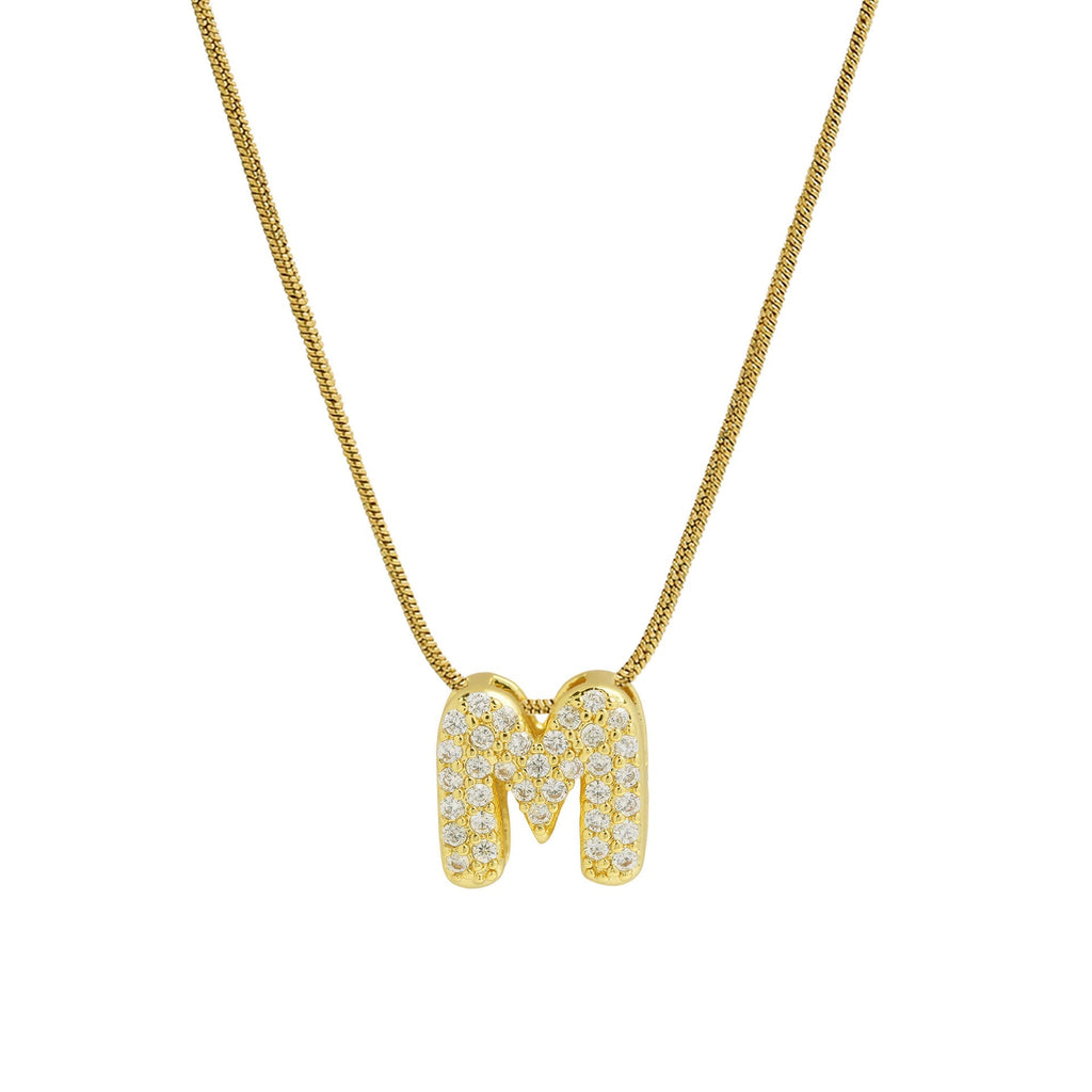 ACOOE 18K Gold Plated DIY 26 Letter Heart Pendant Necklace 04 - ACOOE