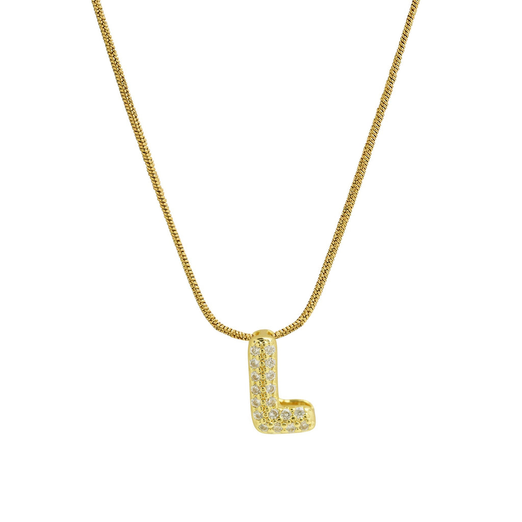 ACOOE 18K Gold Plated DIY 26 Letter Heart Pendant Necklace 04 - ACOOE