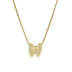 ACOOE 18K Gold Plated DIY 26 Letter Heart Pendant Necklace 04 - ACOOE