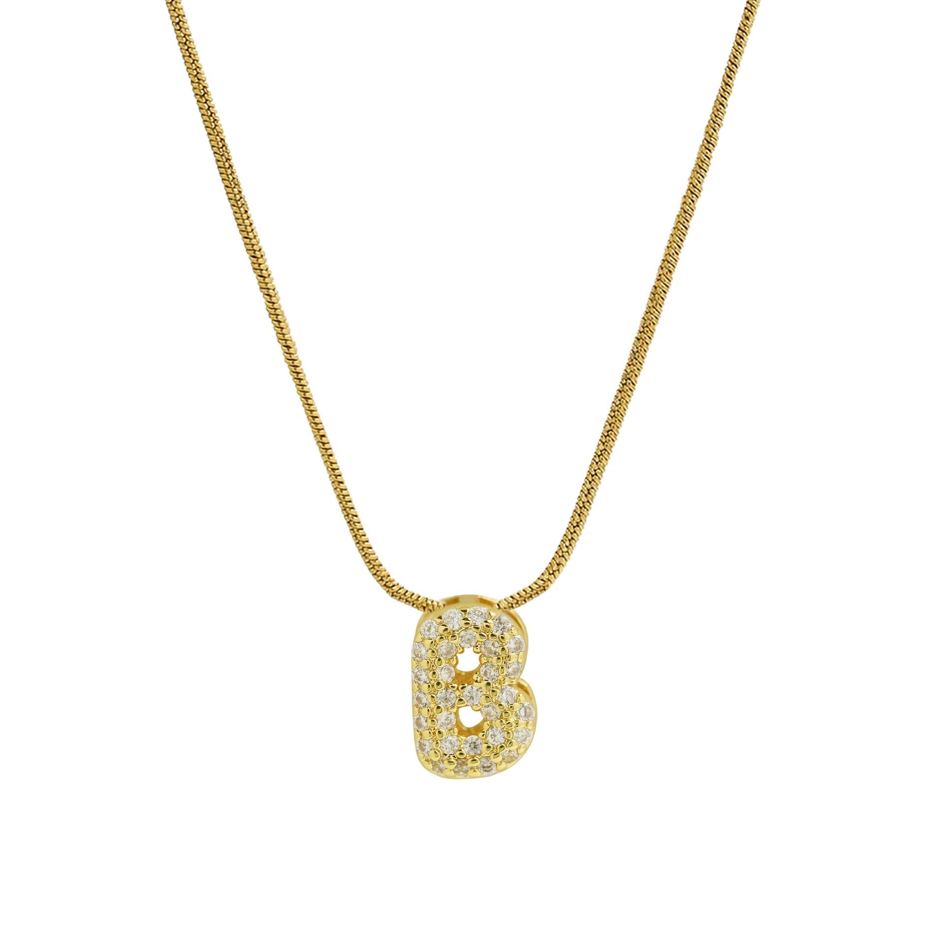 ACOOE 18K Gold Plated DIY 26 Letter Heart Pendant Necklace 04 - ACOOE