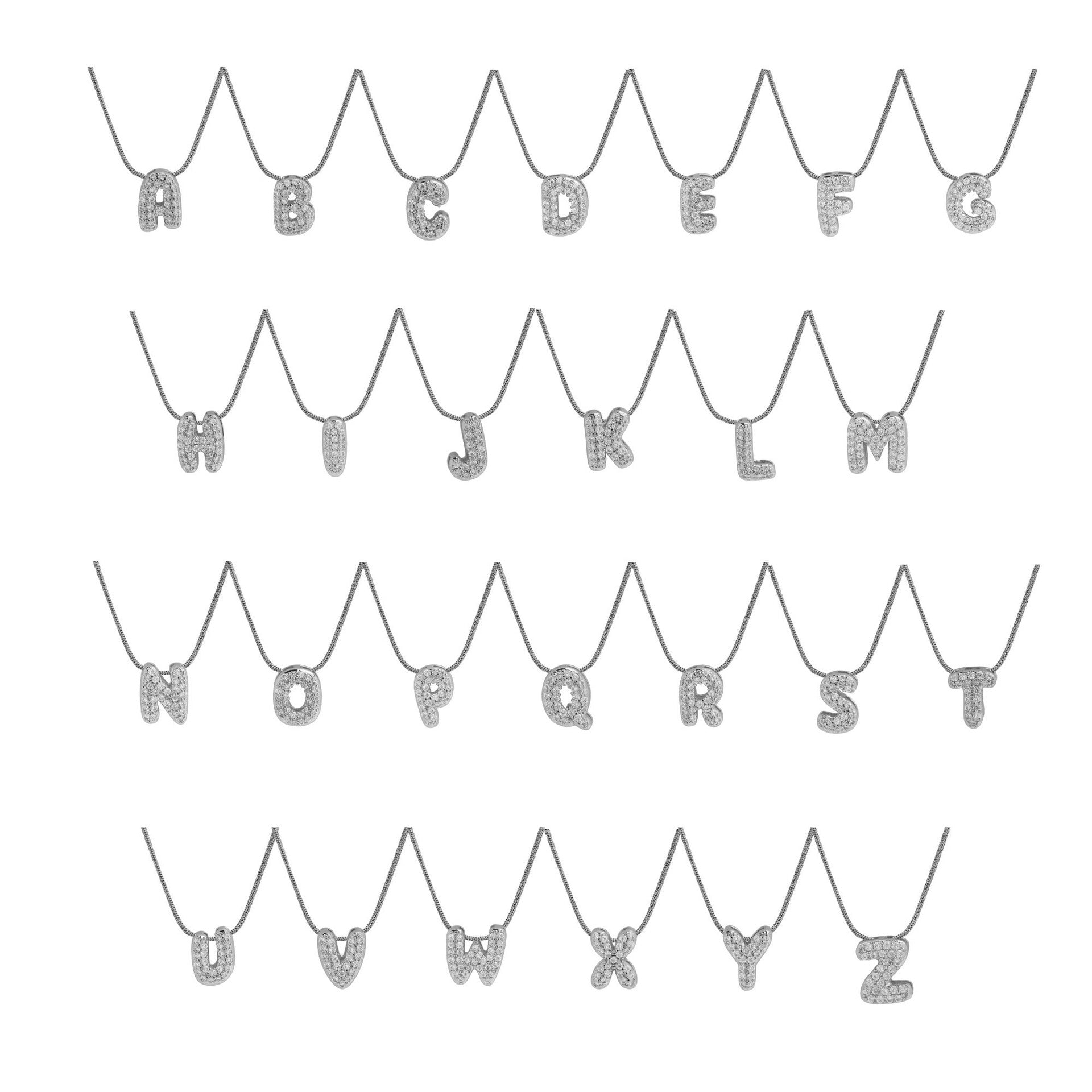 ACOOE 18K Gold Plated DIY 26 Letter Heart Pendant Necklace 04 - ACOOE