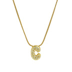 ACOOE 18K Gold Plated DIY 26 Letter Heart Pendant Necklace 04 - ACOOE