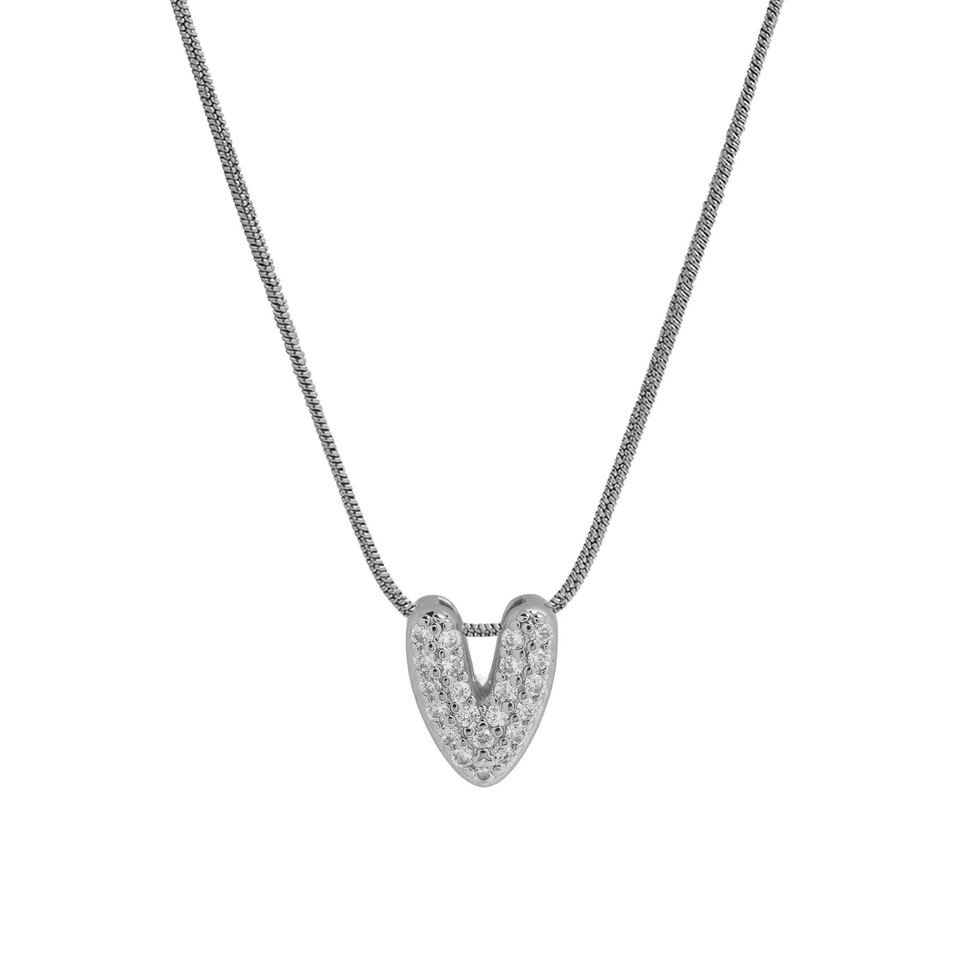 ACOOE 18K Gold Plated DIY 26 Letter Heart Pendant Necklace 04 - ACOOE