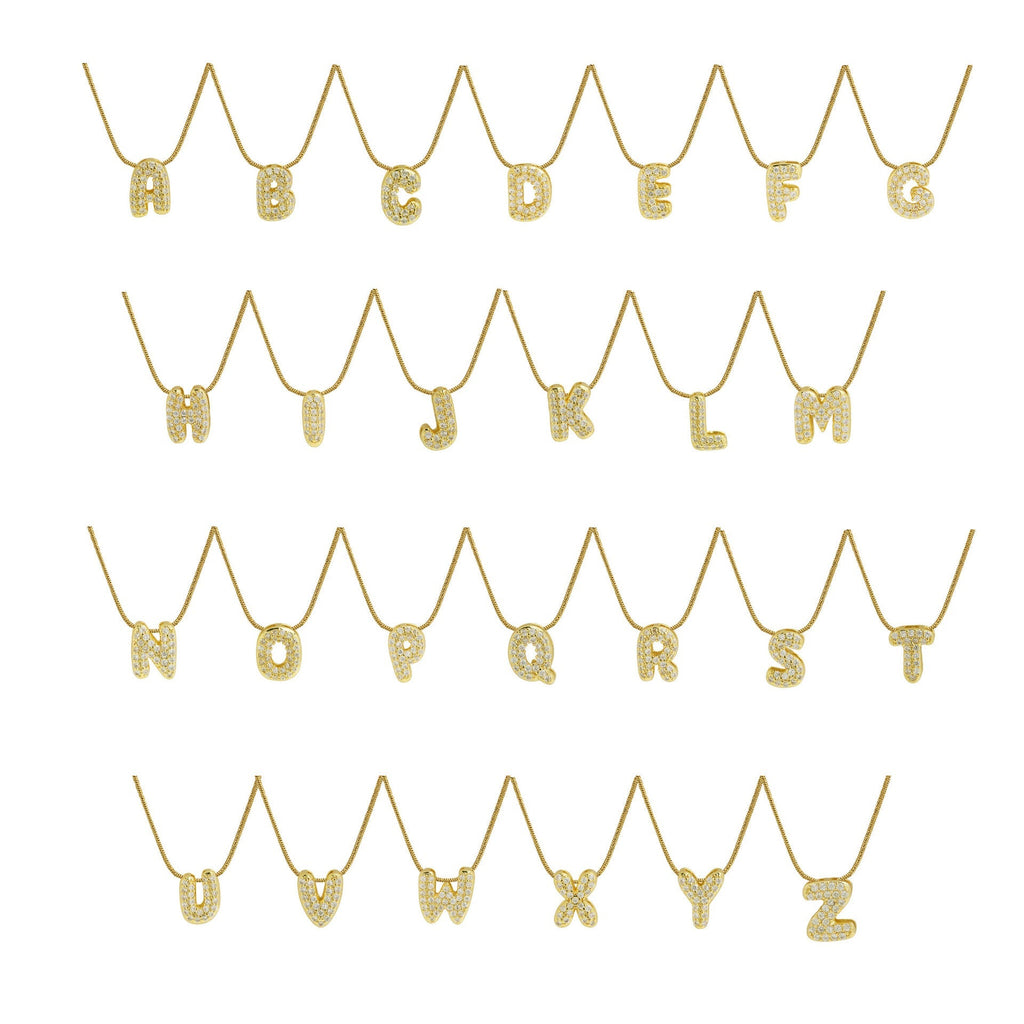 ACOOE 18K Gold Plated DIY 26 Letter Heart Pendant Necklace 04 - ACOOE