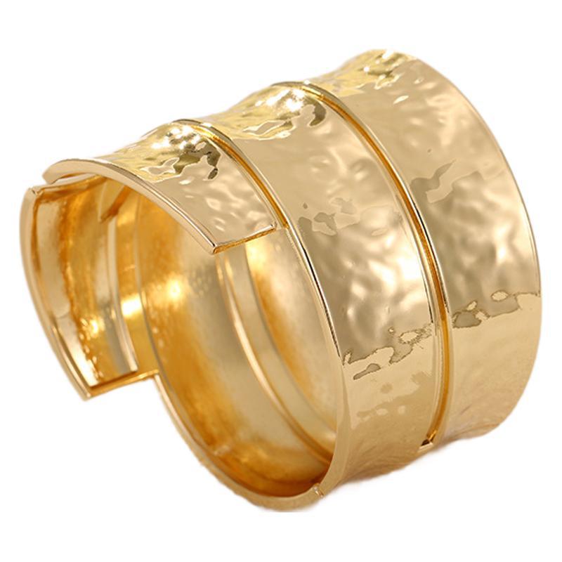 ACOOE 18K Large Glossy Gold Bracelet 05 - ACOOE
