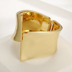 ACOOE 18K Large Glossy Gold Bracelet 07 - ACOOE