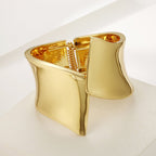 ACOOE 18K Large Glossy Gold Bracelet 07 - ACOOE
