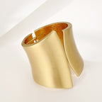 ACOOE 18K Large Glossy Gold Bracelet 08 - ACOOE