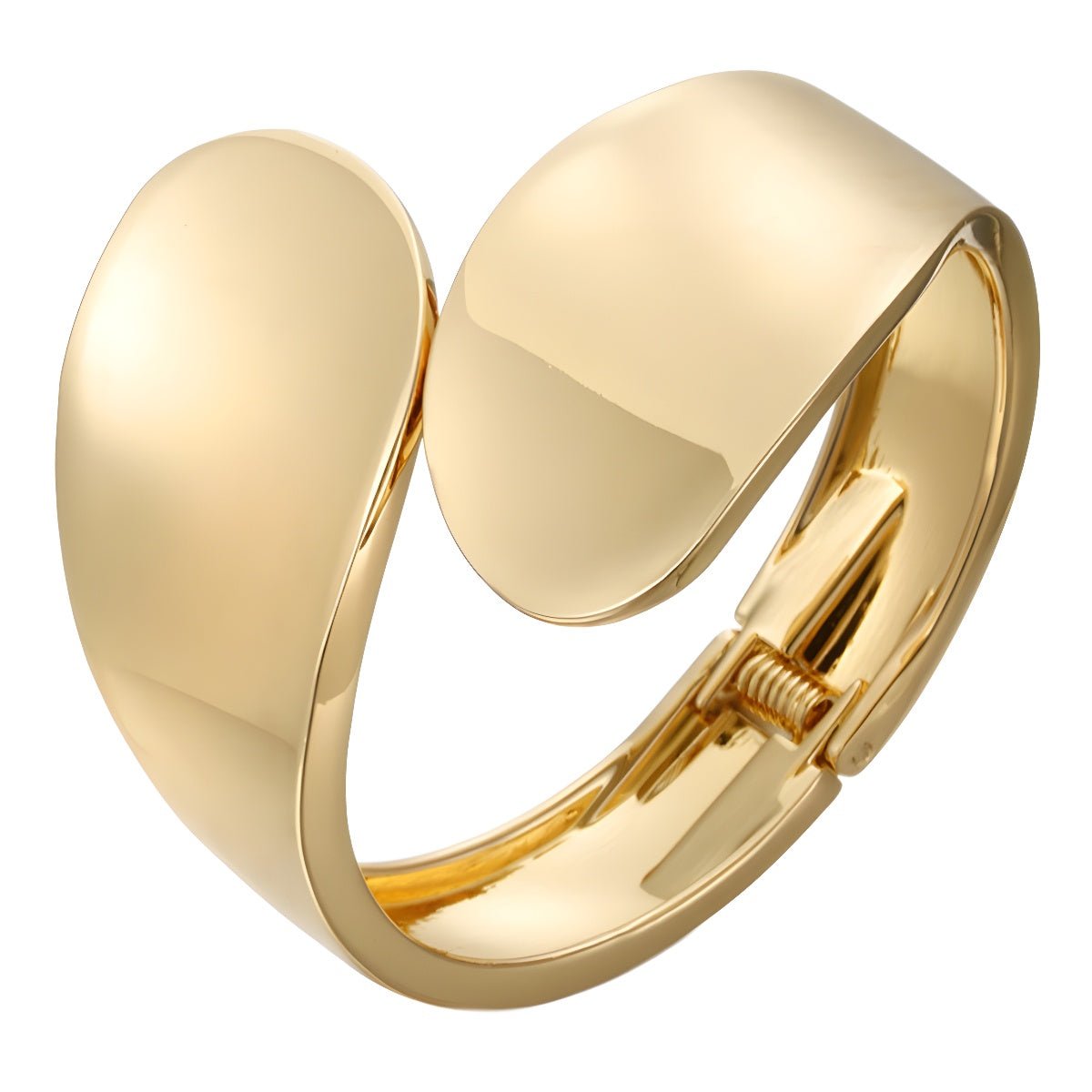 ACOOE 18K Large Glossy Gold Bracelet 09 - ACOOE