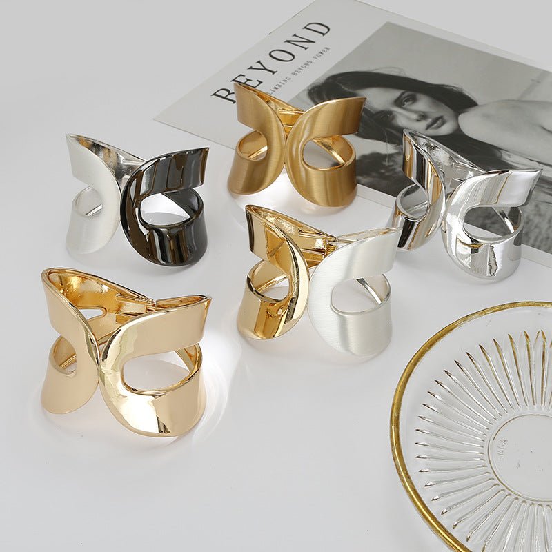 ACOOE 18K Large Glossy Gold Bracelet 11 - ACOOE