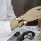 ACOOE 18K Large Glossy Gold Bracelet 11 - ACOOE