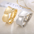 ACOOE 18K Large Glossy Gold Bracelet 12 - ACOOE
